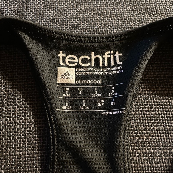 Adidas Techfit medium compression climacool sports bra, multicolor - Picture 3 of 5